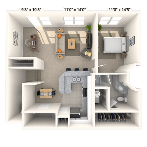 2815 Allen Street #120 Studio-2 Beds Apartment for Rent - Photo Gallery 27